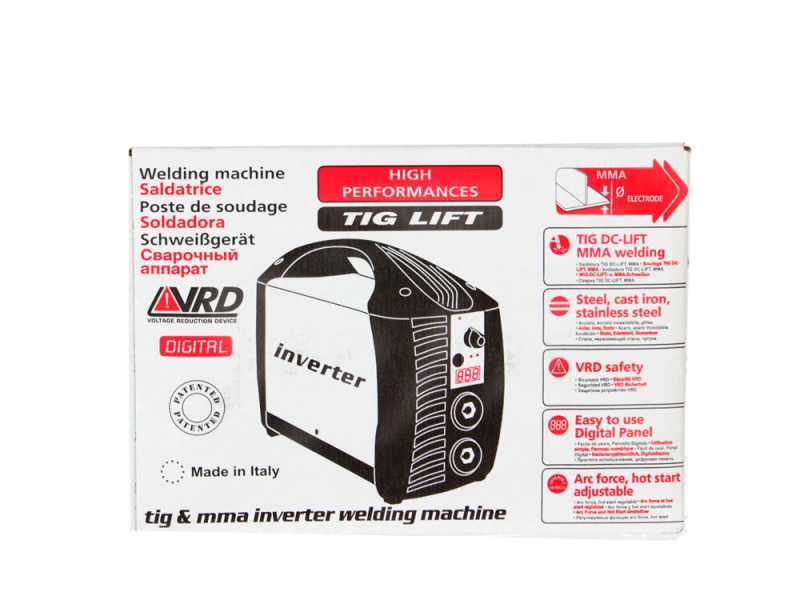 OUTLET - DIFETTI ESTETICI - Saldatrice inverter TIG e MMA a corrente continua Telwin TECNICA 190 Tig DC-Lift VRD - 170A