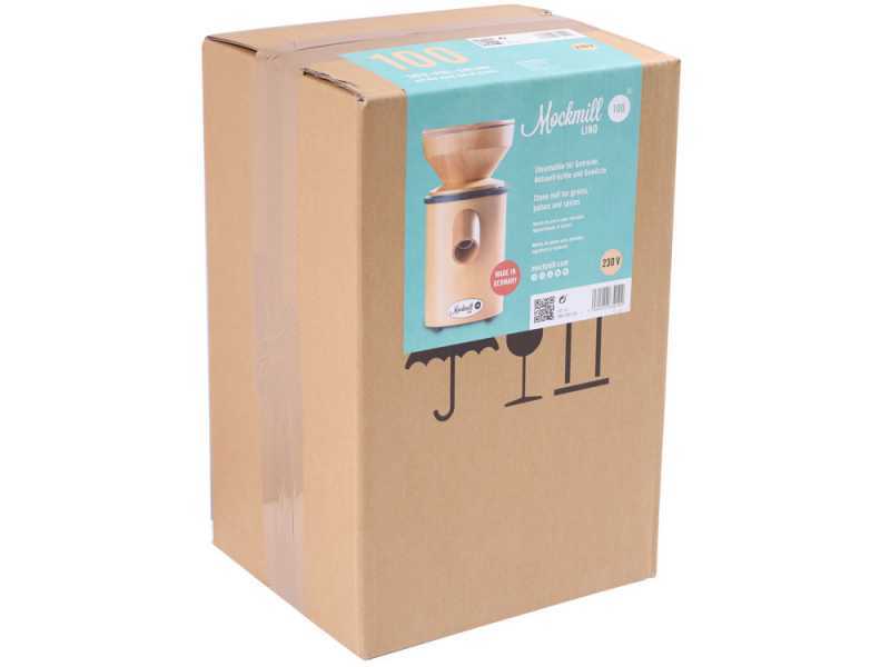 Mockmill Lino 100 - Mulino per farina a pietra in legno - 360W