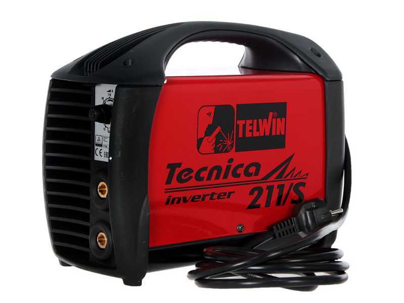 Telwin 211/S - Saldatrice inverter a elettrodo e TIG a corrente continua - 230V 180 A
