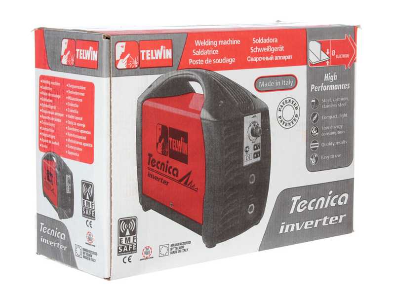 Telwin Tecnica 211/S - Saldatrice Inverter (MMA, TIG), corrente continua (DC)