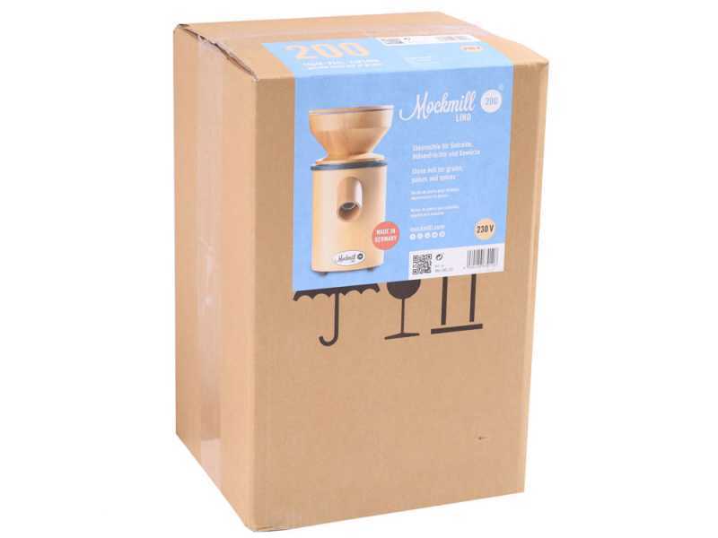 Mockmill Lino 200 - Mulino per farina a pietra in legno - 600W