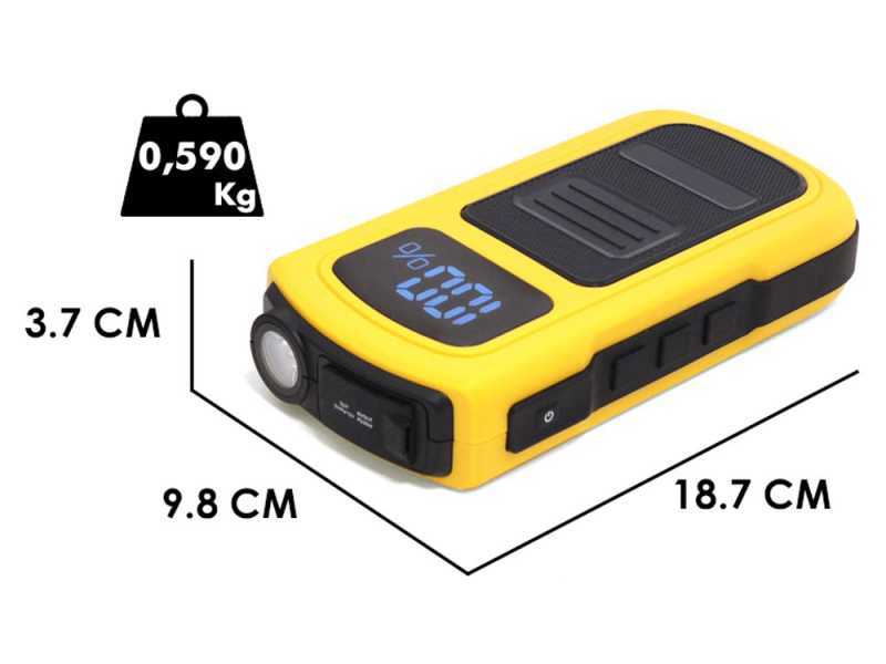 Intec i-Starter 2.9 - Avviatore d'emergenza e carica batterie - 12 V - power bank