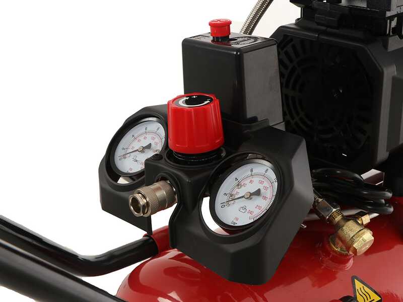 Fini Siltek TB 24 - Compressore aria elettrico monofase, oil-less - Motore 1.5 HP - 24 lt
