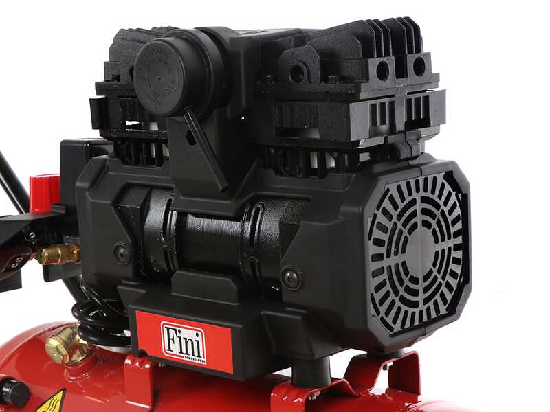 Fini Siltek TB 24 - Compressore aria elettrico monofase, oil-less - Motore 1.5 HP - 24 lt