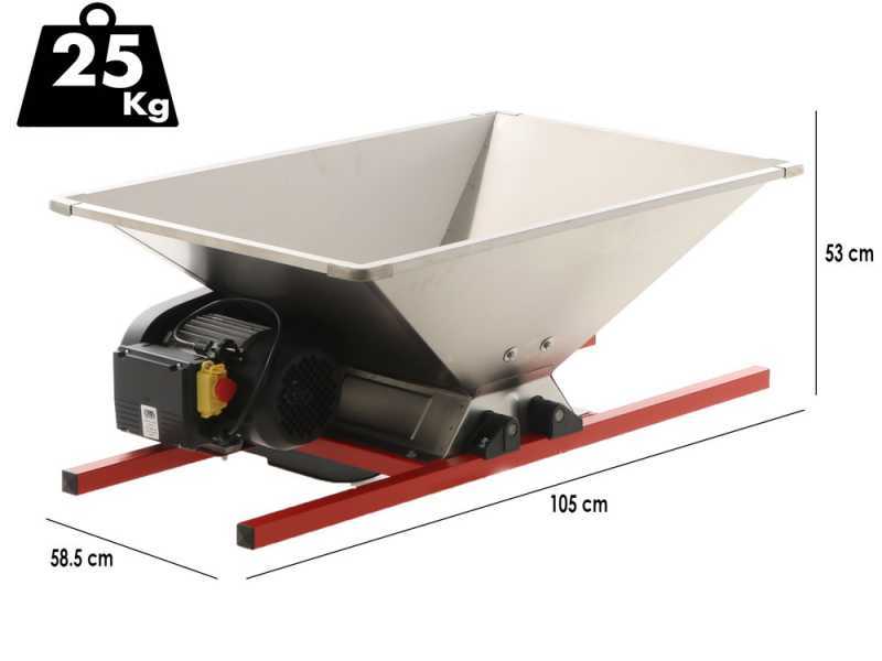 Grifo PIGMO INOX - Pigiafrutta a barella elettrica - Con protezioni incluse