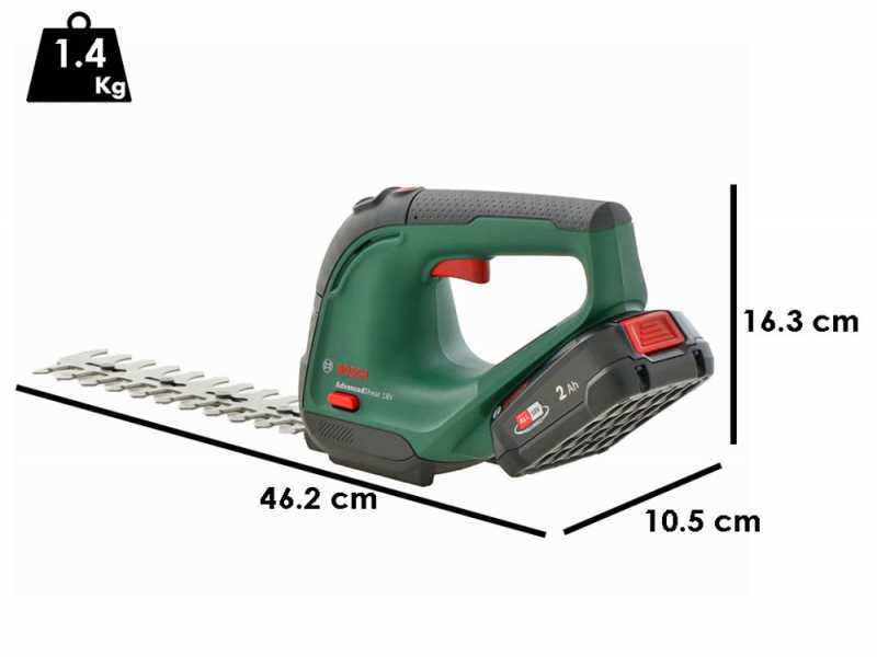 Bosch AdvancedShear18V - Forbice tagliaerba a batteria - Tagliasiepi - 18V 2Ah