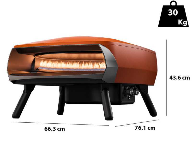 Witt Etna Rotante Arancione - Forno a gas per pizza