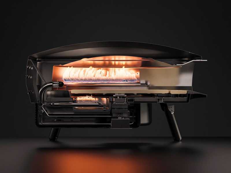 Witt Etna Rotante arancione - Forno a gas per pizza