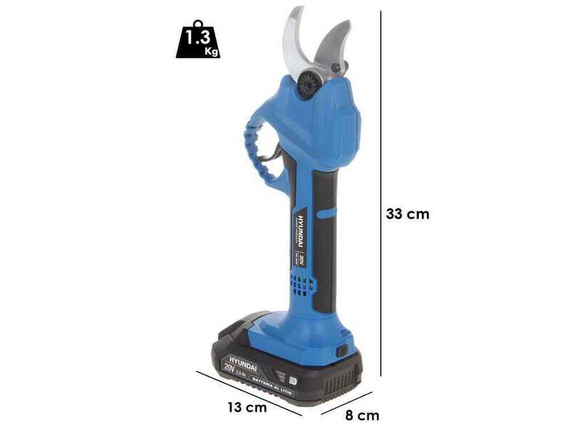 Hyundai LGS777-5-T - Forbice elettrica da potatura - 20V 4Ah - Diametro di taglio 30mm