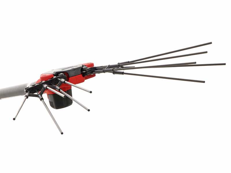 Aima Duetto Performance - Abbacchiatore elettrico 235 cm a batteria tipo auto con cavo in dotazione - Asta fissa in carbonio