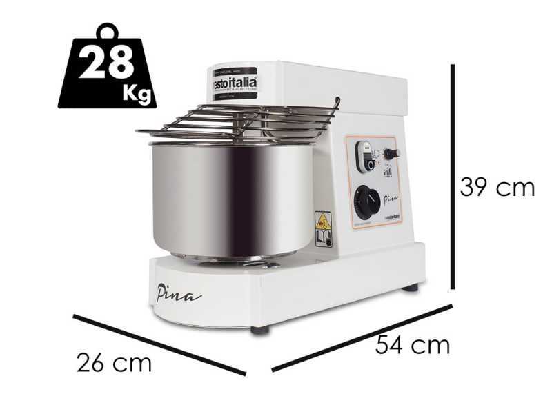 Resto Italia Pina MO 10 VV - Impastatrice a spirale con velocit&agrave; variabile - 6 KG