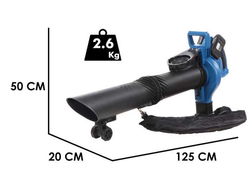 Hyundai LGB777-5 - Soffiatore aspiratore a batteria - SENZA BATTERIE E SENZA CARICABATTERIE