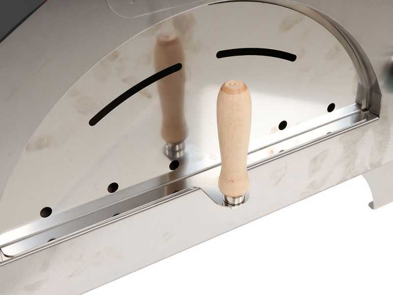 Forno a legna per pizza da esterno Quattro Stagioni INOX - per 1 pizza