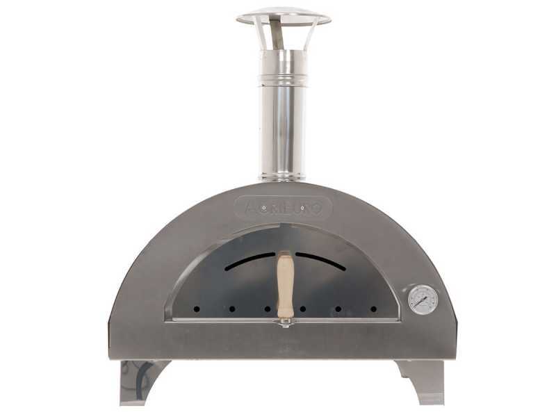 Forno a legna per pizza da esterno Quattro Stagioni INOX - per 1 pizza