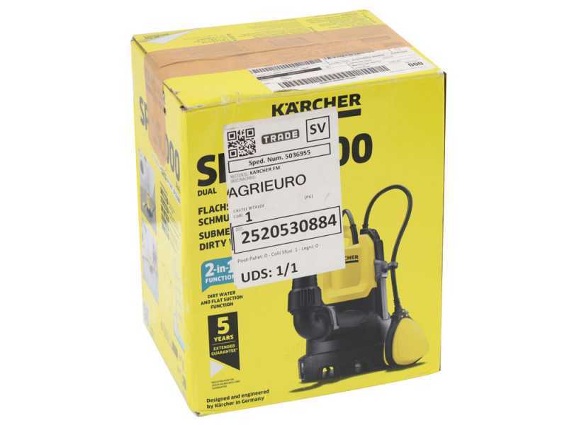 Karcher SP 16.000 Dual - Pompa sommersa elettrica per acque scure e chiare - elettropompa da 550 W