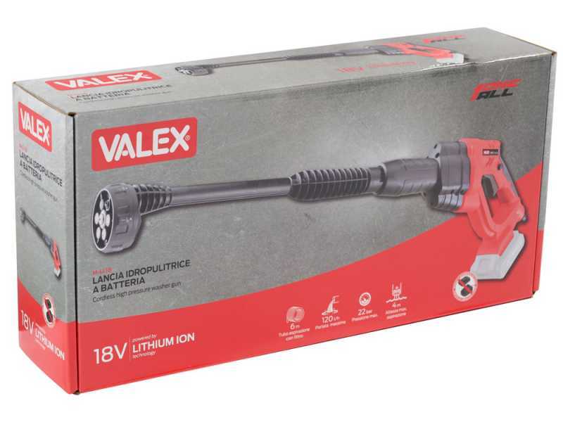 Valex M-LI18 - Pistola idropulitrice a batteria - 18 V - SENZA BATTERIE E CARICABATTERIE