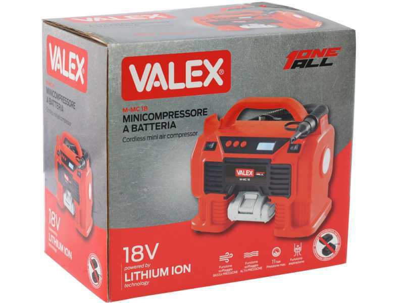 VALEX M-MC18 - Compressore aria a batteria - 18 V 2 Ah