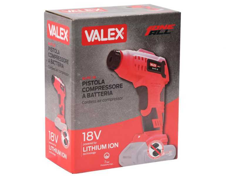 VALEX M-PC18 - Compressore aria a batteria - 18 V 2 Ah