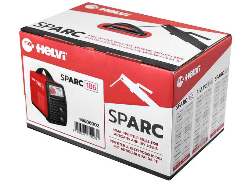 Helvi Sparc 186  - Saldatrice Inverter (MMA), corrente continua (DC)