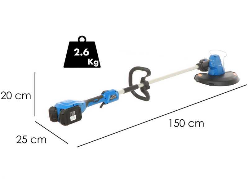 Hyundai LCGT777-3 - Tagliabordi a batteria 40V &ndash; NECESSITA DI 2 BATTERIE - SENZA BATTERIA E CARICABATTERIA