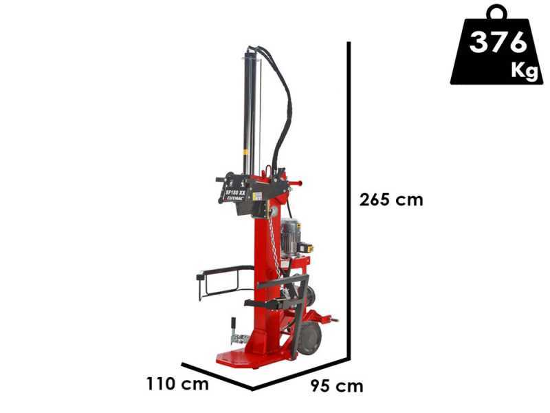 Docma SF180 380 + PTO XX - Spaccalegna ibrido - Elettrico e a trattore - Verticale