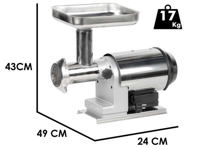 Tre Spade TC-22 Inox/80 - Tritacarne elettrico - 600w - n.22