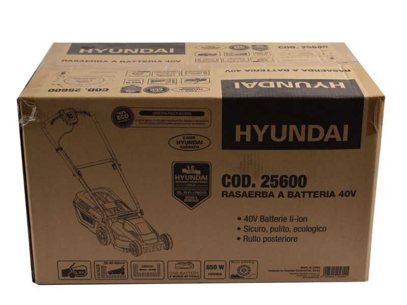 Hyundai ZE38-D40 - Tagliaerba a batteria - 2x20V/4Ah - Taglio 38 cm