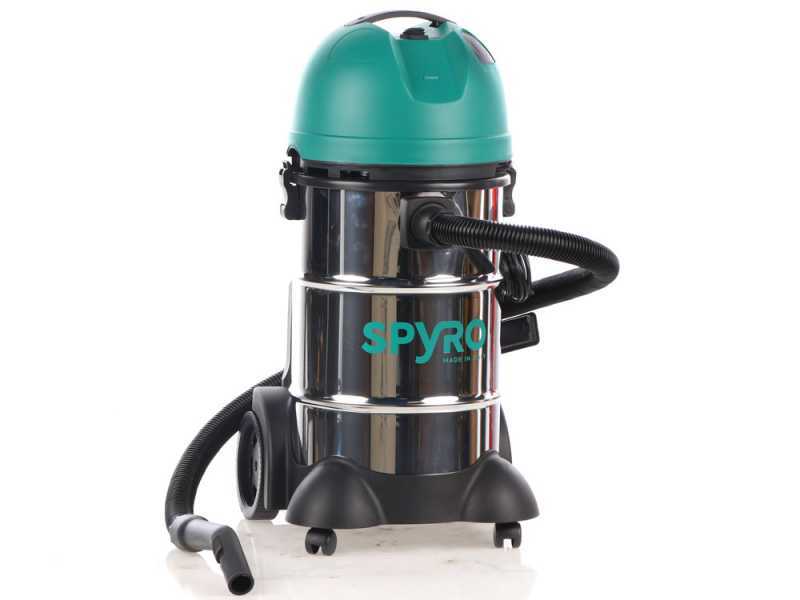 Spyro Wet &amp; Dry 30 INOX- Aspiratore solidi liquidi - Capacit&agrave; 30 lt - 1200W