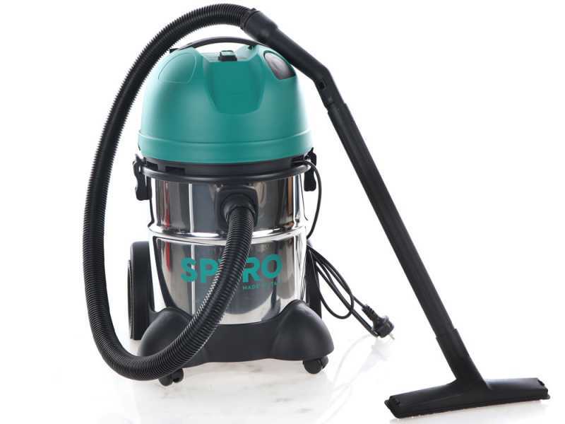 Spyro Wet &amp; Dry 30 INOX- Aspiratore solidi liquidi - Capacit&agrave; 30 lt - 1200W