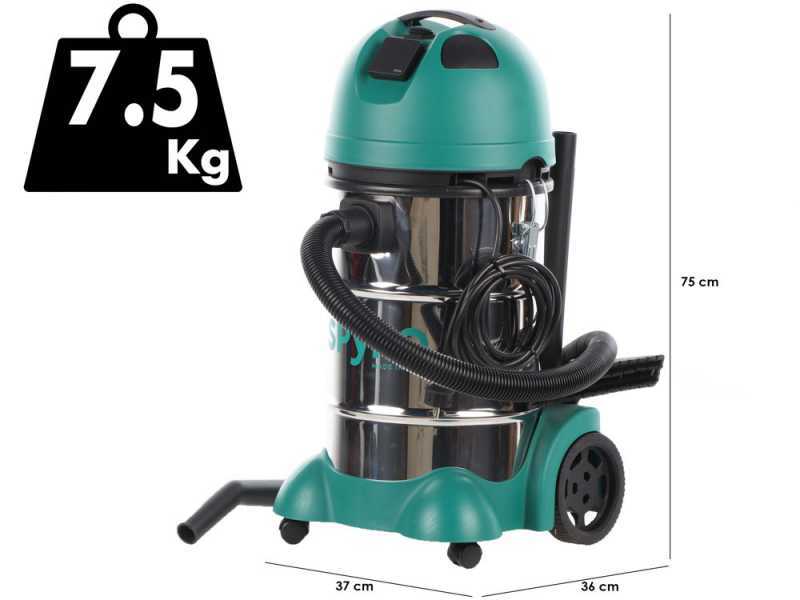 Spyro Wet &amp; Dry 30 INOX Plus- Aspiratore solidi liquidi - Capacit&agrave; 30 lt - 1200W