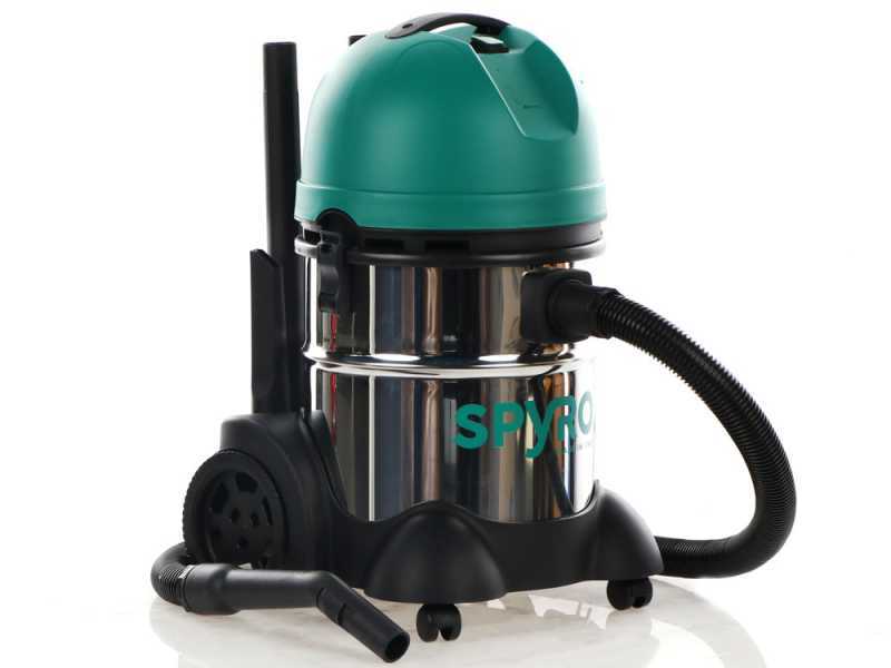 Spyro Wet &amp; Dry 30 INOX Plus- Aspiratore solidi liquidi - Capacit&agrave; 30 lt - 1200W