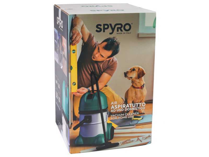 Spyro Wet &amp; Dry 30 INOX Plus- Aspiratore solidi liquidi - Capacit&agrave; 30 lt - 1200W