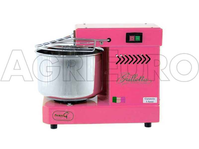 Impastatrice a spirale 5 kg elettrica - Famag Grilletta IM 5 Color - Rosa