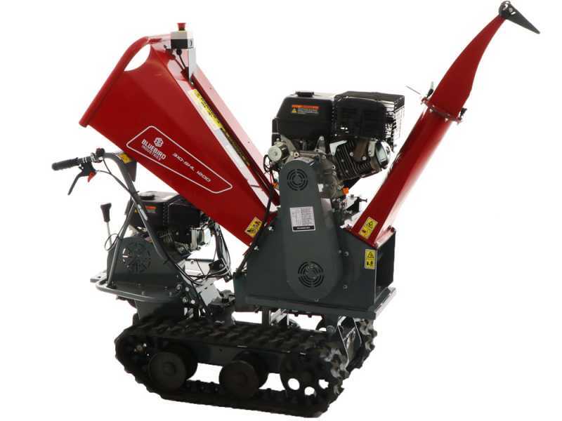 Blue Bird 310-SHL 1200 - Biotrituratore semovente a cingoli su motocarriola - Motore Loncin G420F