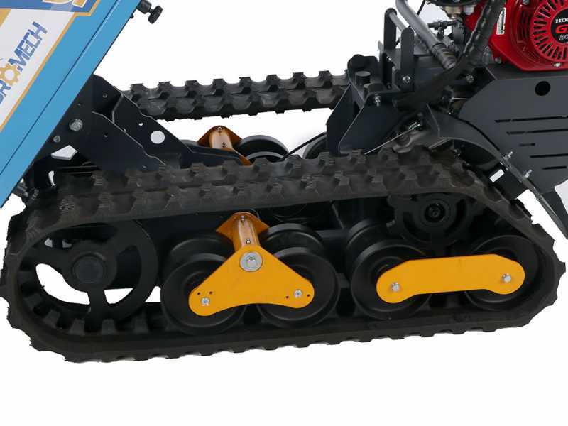 EuroMech EM500H-Agri - Motocarriola cingolata cassone estensibile 500Kg