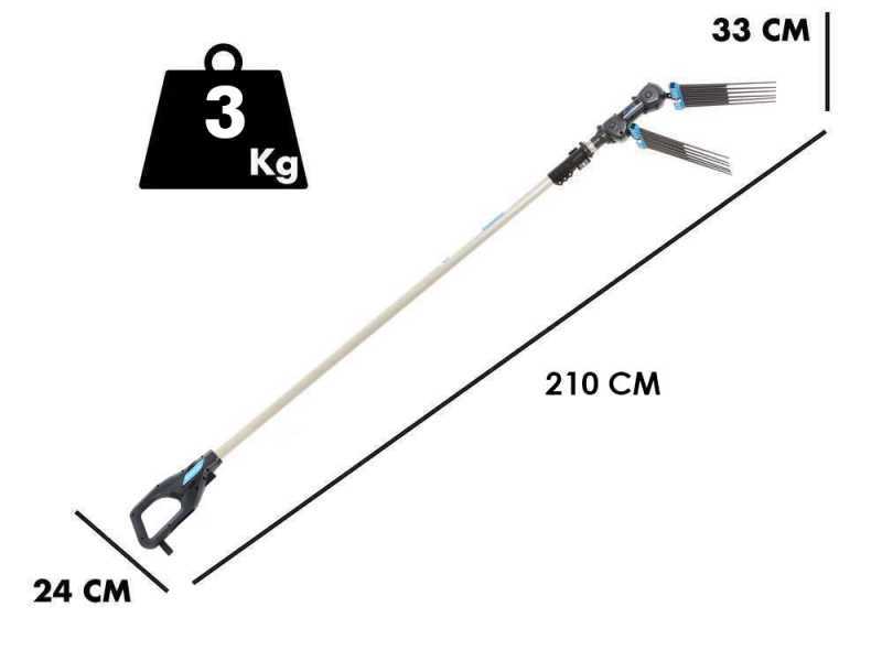 Campagnola Alice STAR 58 PLUS - Asta in alluminio da 150-220 cm - Abbacchiatore elettrico