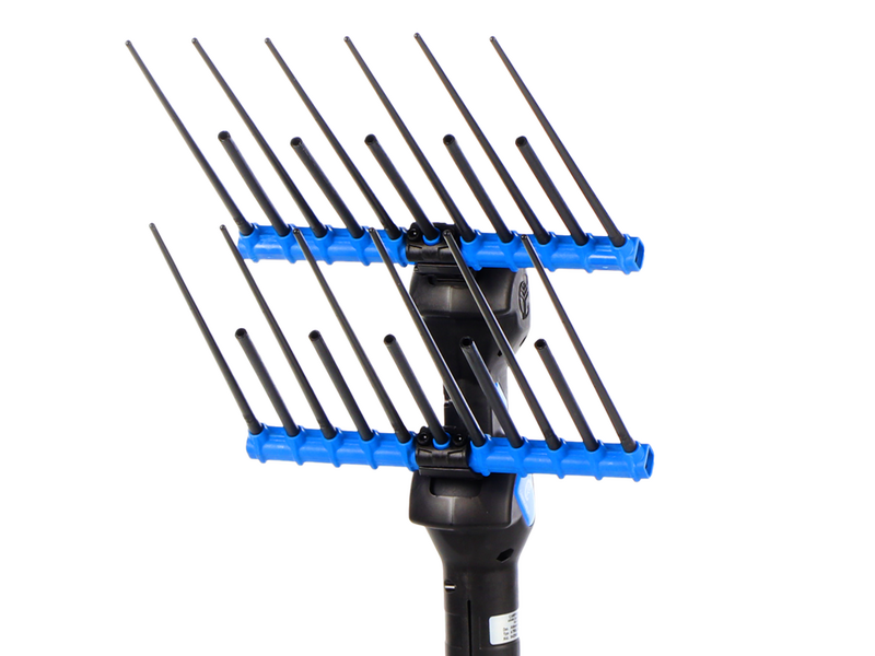 Campagnola Alice STAR 58 PLUS - Abbacchiatore elettrico 245/330 cm a batteria tipo auto con cavo in dotazione - Asta telescopica in carbonio