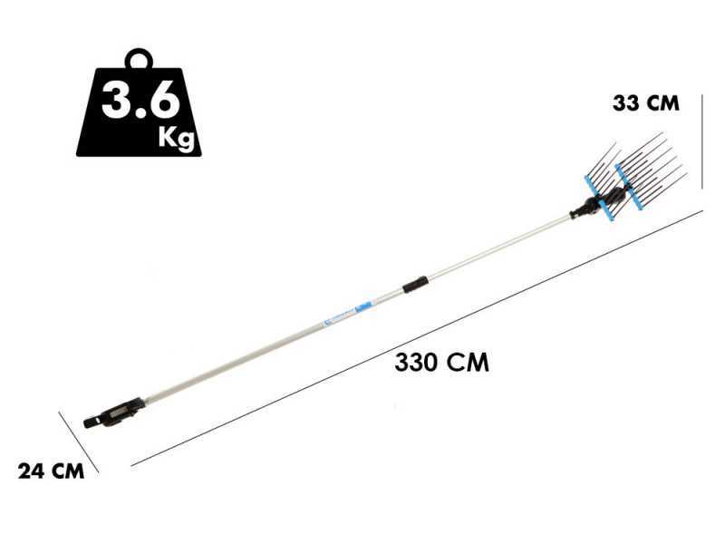 Campagnola Alice STAR ECO - Asta in alluminio da 185-270 cm - Abbacchiatore elettrico