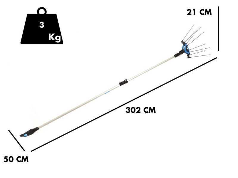 Campagnola Icarus V1 58 - Asta in alluminio da 150-220 cm  - Abbacchiatore elettrico