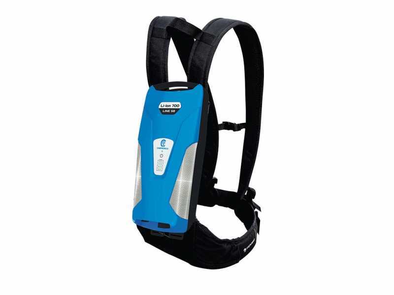 Campagnola Icarus V1 58 - Asta in carbonio da 185-270 cm  - Abbacchiatore elettrico- Batteria a zaino inclusa