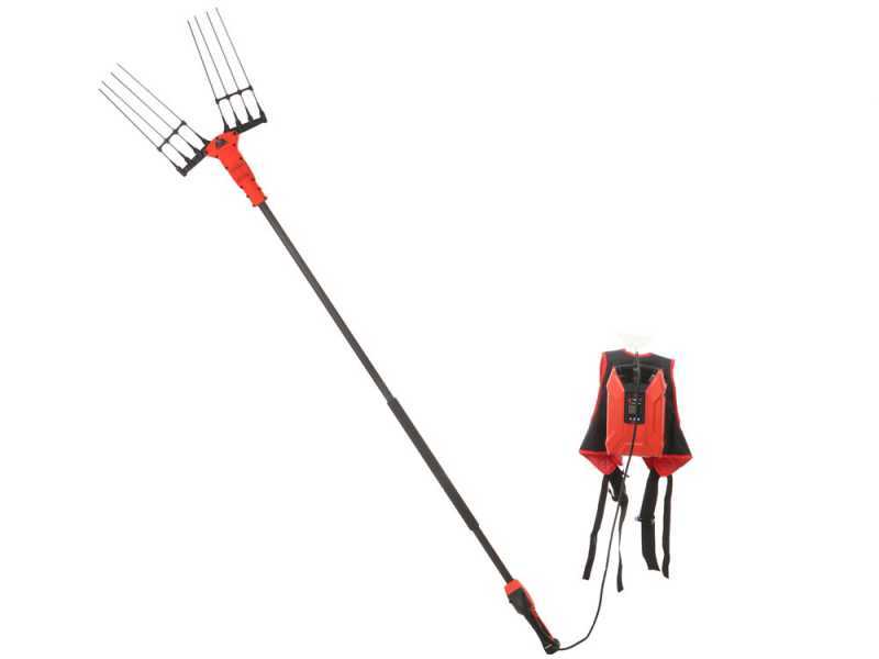 Blue Bird Olimpo 23-56 - Abbacchiatore a batteria - Batteria a zaino - asta fissa - 50.4V 18Ah