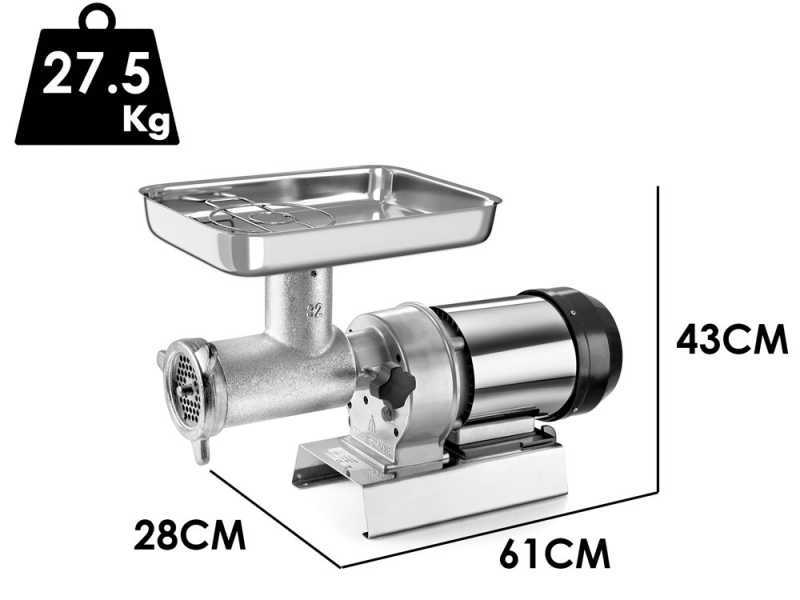 Tre Spade TC-32 Elegant/2HP - Tritacarne elettrico - 1500w - n.32