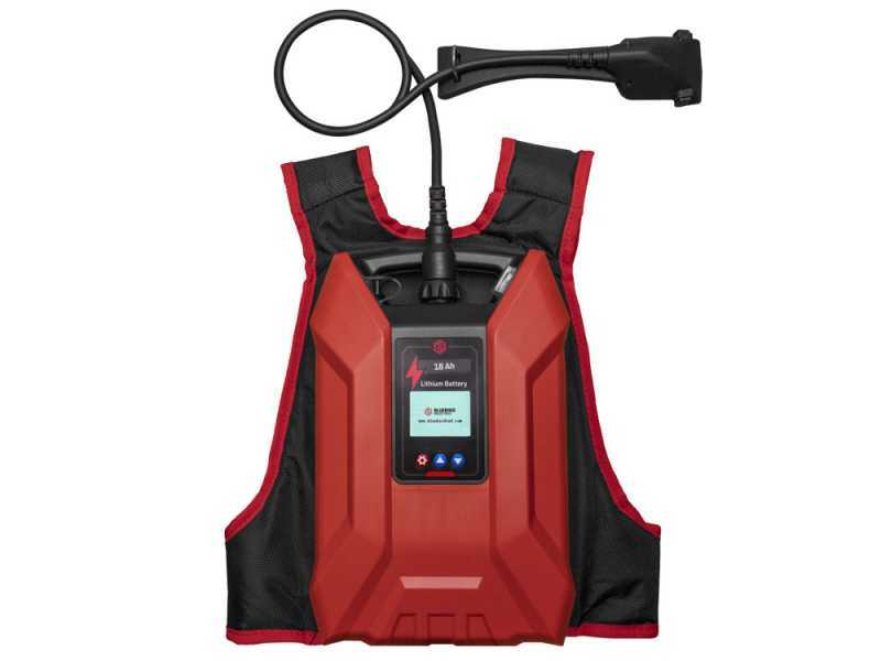 Blue Bird Olimpo 23-56 AT - Abbacchiatore a batteria - Batteria a zaino - Asta telescopica - 50.4V 18Ah