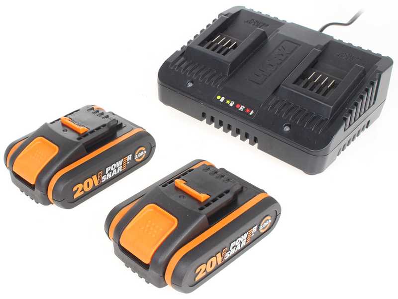 WORX twin pack WG927E - Tagliaerba e Tagliabordi a batteria - 40V - 2x 2Ah