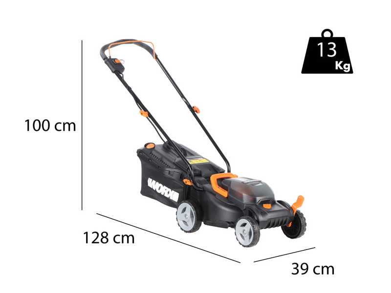 WORX twin pack WG927E - Tagliaerba e Tagliabordi a batteria - 40V - 2x 2Ah