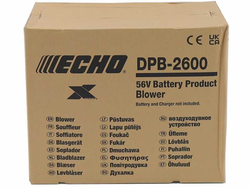 Echo E-Force DPB-2600 - Soffiatore a batteria - SENZA BATTERIA E CARICABATTERIA