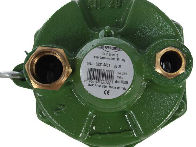 Ferroni ML 20 - Pompa per presa di forza trattore - Raccordi da 30-19mm