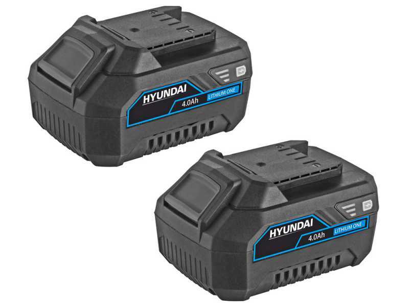Hyundai LGB777-5 - Soffiatore-Aspiratore a batteria - 40V - 2 batterie da 20V 4Ah