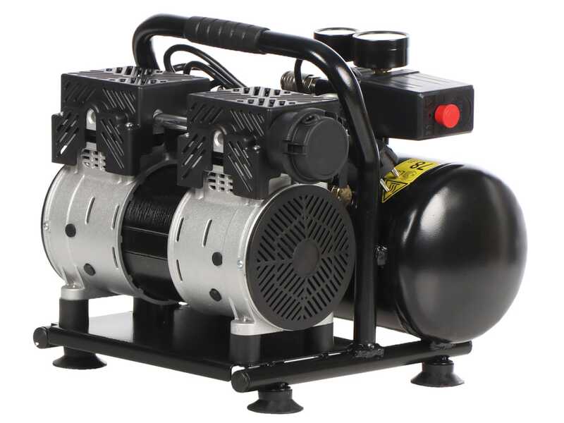 Compressore Aria Portatile FIAC SUPERSILENT 10 - 1CV, 8 Bar, Serbatoio 10L, Solo 58 DB - Foto 8