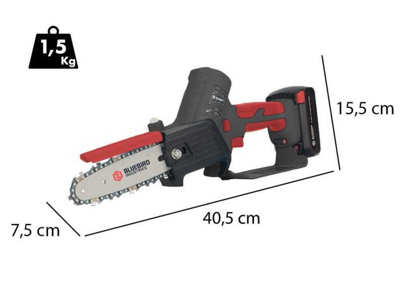 Blue Bird CS 22-06 TIMBER - Potatore manuale elettrico a batteria - Batteria 21V 2.5Ah
